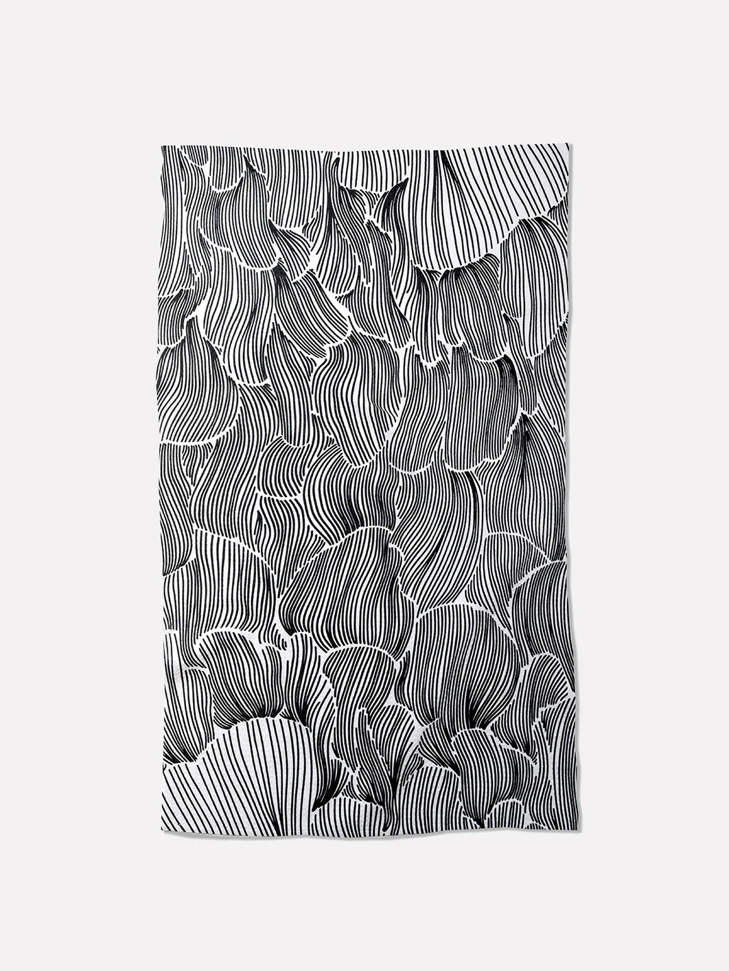 L'AVANT x Geometry Kitchen Towel - Posh Petal Black | L'AVANT Collective