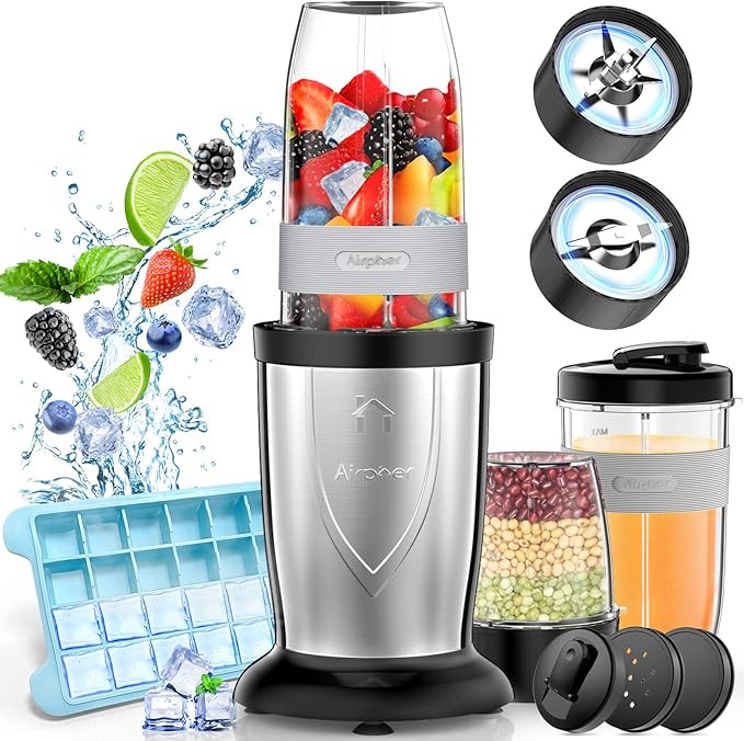 Bullet Blender for Shakes and Smoothies, Airpher 19 Pieces 850W Personal Smoothie Blender for Kit... | Amazon (US)