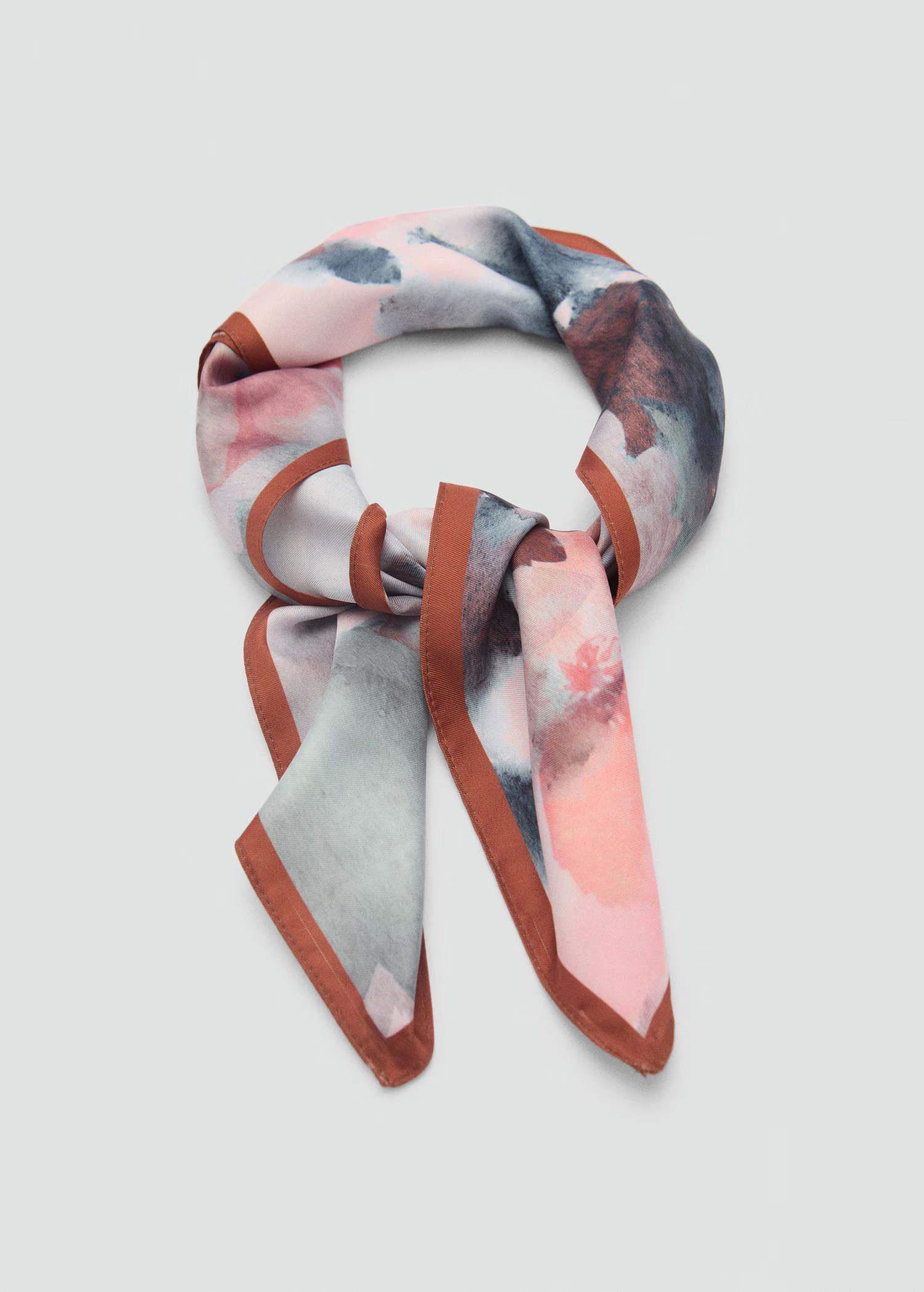 Printed satin scarf - Women | MANGO USA | Mango (US/MX/AU)
