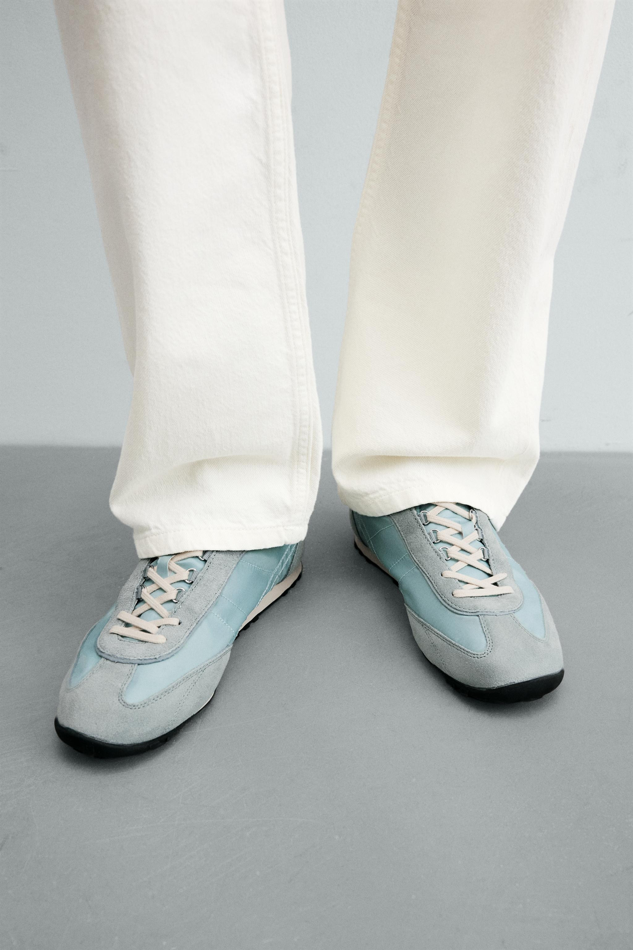 LEATHER SNEAKERS | Zara US