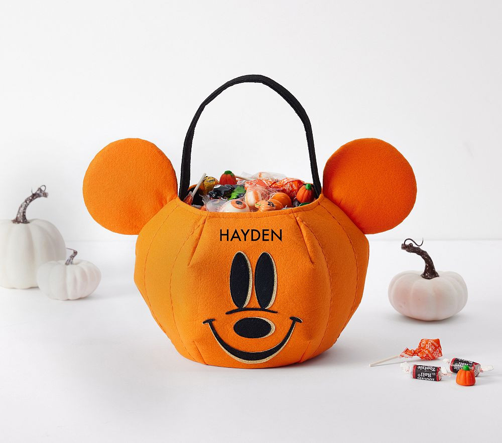Disney Mickey Mouse Pumpkin Halloween Treat Bag | Pottery Barn Kids