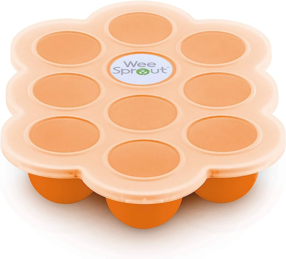 WeeSprout Silicone Baby Food Freezer Tray with Clip-on Lid by WeeSprout - Perfect Storage Contain... | Amazon (US)