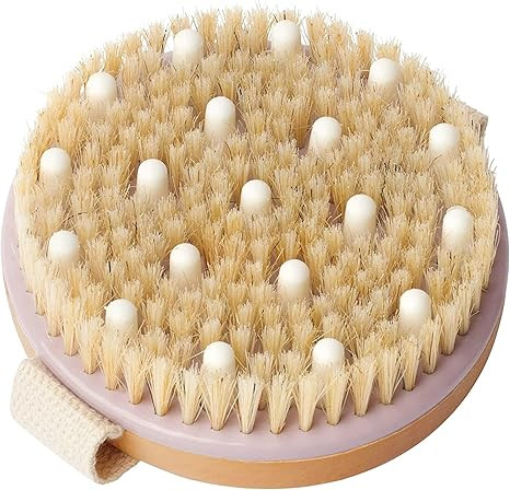 MainBasics Dry Brushing Body Brush for Lymphatic Drainage, Dry Skin, Cellulite, Blood Circulation... | Amazon (US)