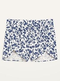 High-Waisted Sunday Sleep Ultra-Soft Dolphin-Hem Pajama Shorts for Women -- 3-inch inseam | Old Navy (US)