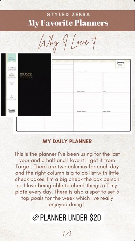 My favorite target planner 