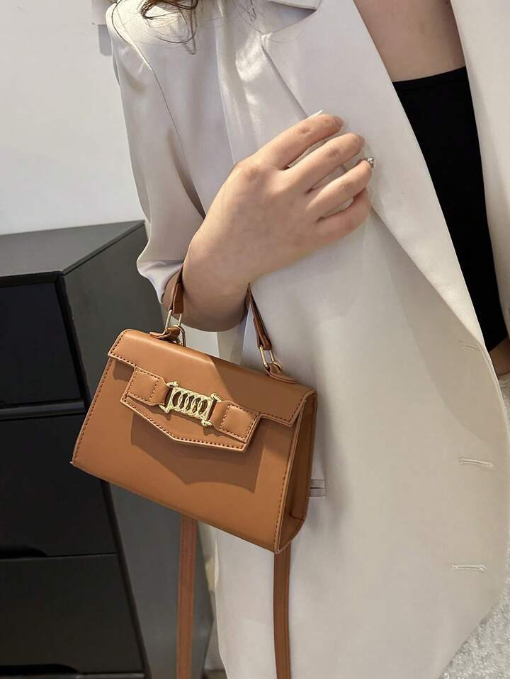 Mini Retro Modische einfache Handtasche, vielseitige Schulter- & Umhängetasche, für Arbeit, Pen... | SHEIN