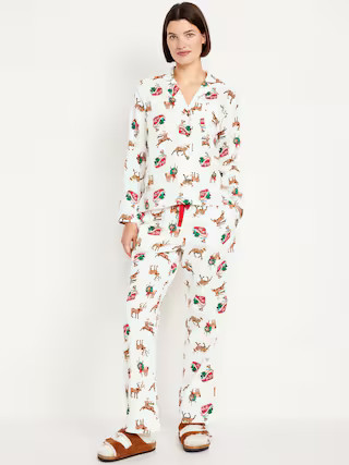 Flannel Pajama Set for Women | Old Navy (US)