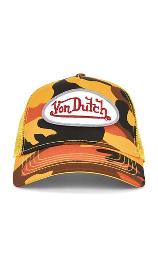 Von Dutch Multi Trucker Hat in Orange. | Revolve Clothing (Global)