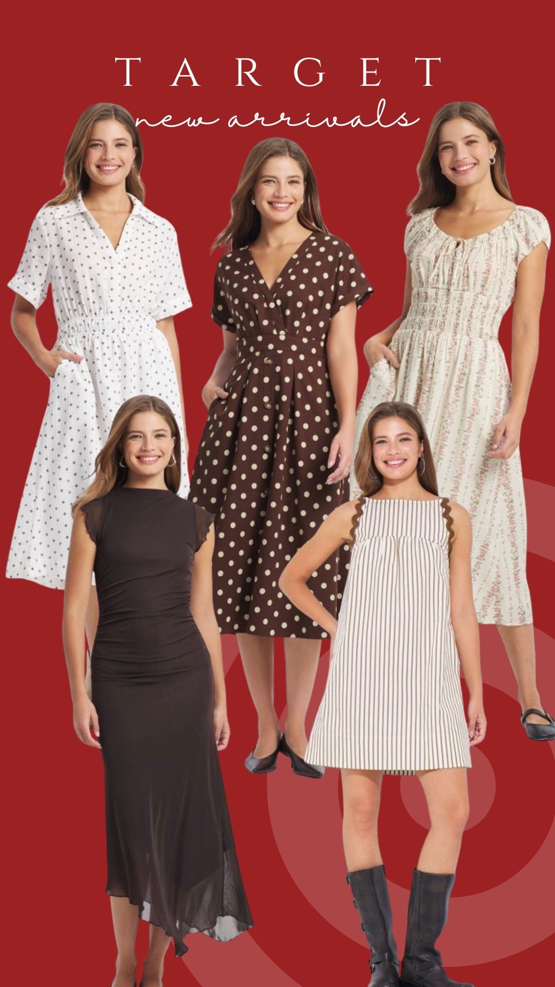 New at Target!

Fall dresses polka dot chocolate brown trending dresses church outfit work outfit

#LTKSeasonal #LTKootd