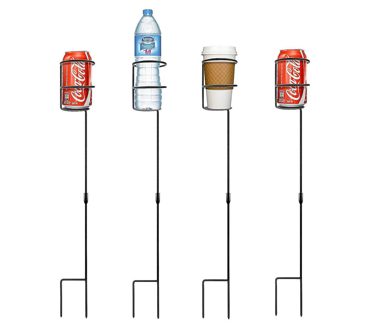 Sorbus Set of 4 Outdoor Beverage Holder Stakes | QVC