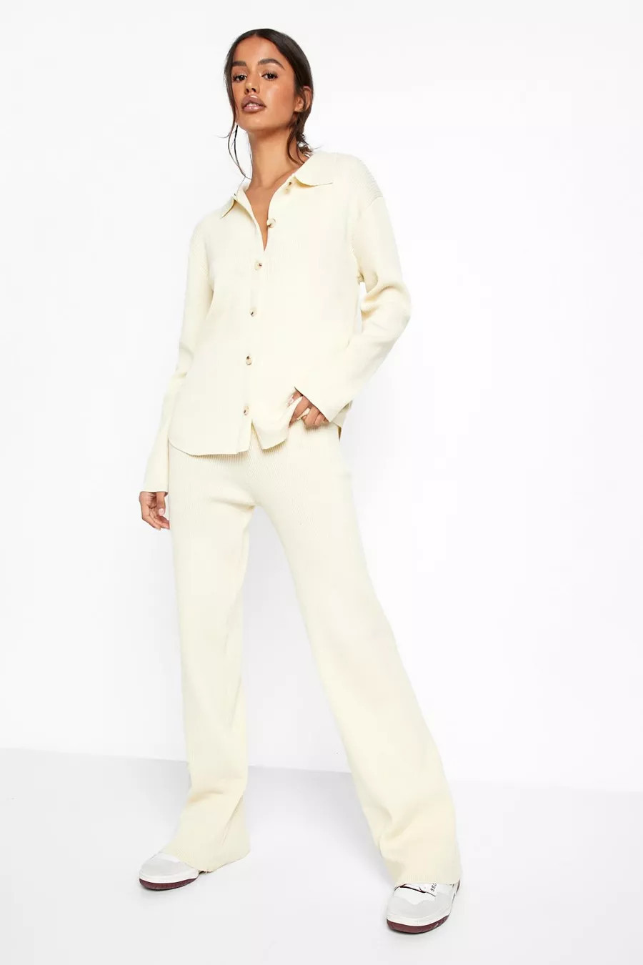 Rib Oversized Relaxed Knitted Co-ord | Boohoo.com (US & CA)