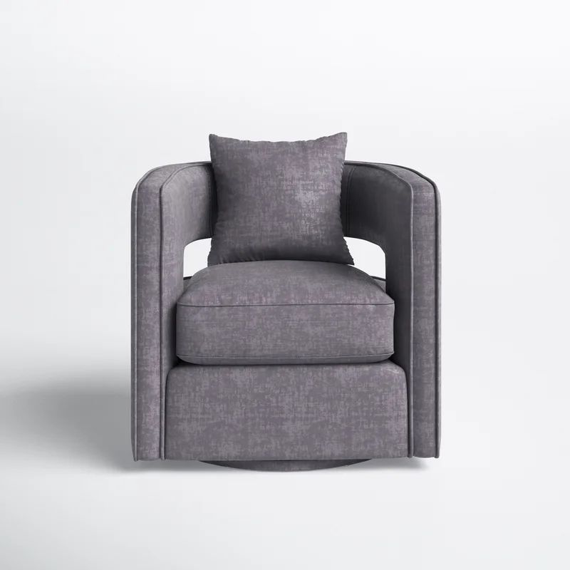 Jolia Upholstered Swivel Barrel Chair | Wayfair North America