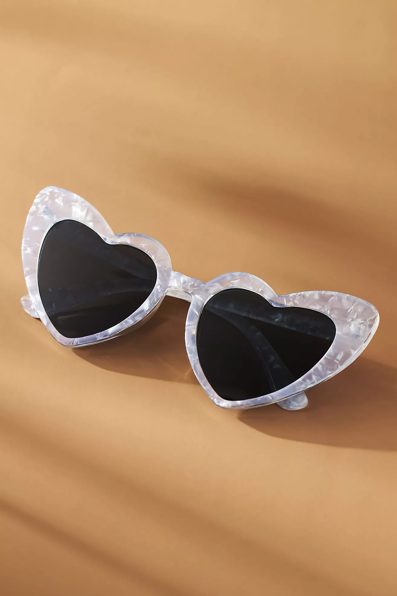 BHLDN Mother-of-Pearl Heart Sunglasses | Anthropologie (US)