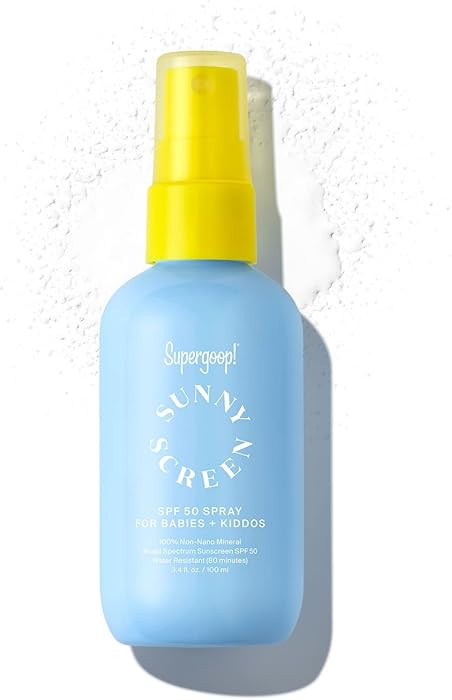 Supergoop! Sunnyscreen 100% Mineral Spray SPF 50, 3.4 fl oz - Face & Body Sunscreen for Babies & ... | Amazon (US)