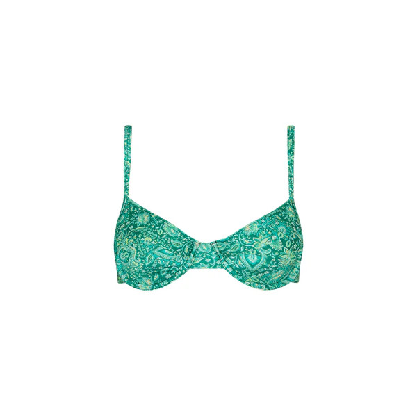 Ditzy Underwire Bra Bikini Top - Emerald Aura | Kulani Kinis US