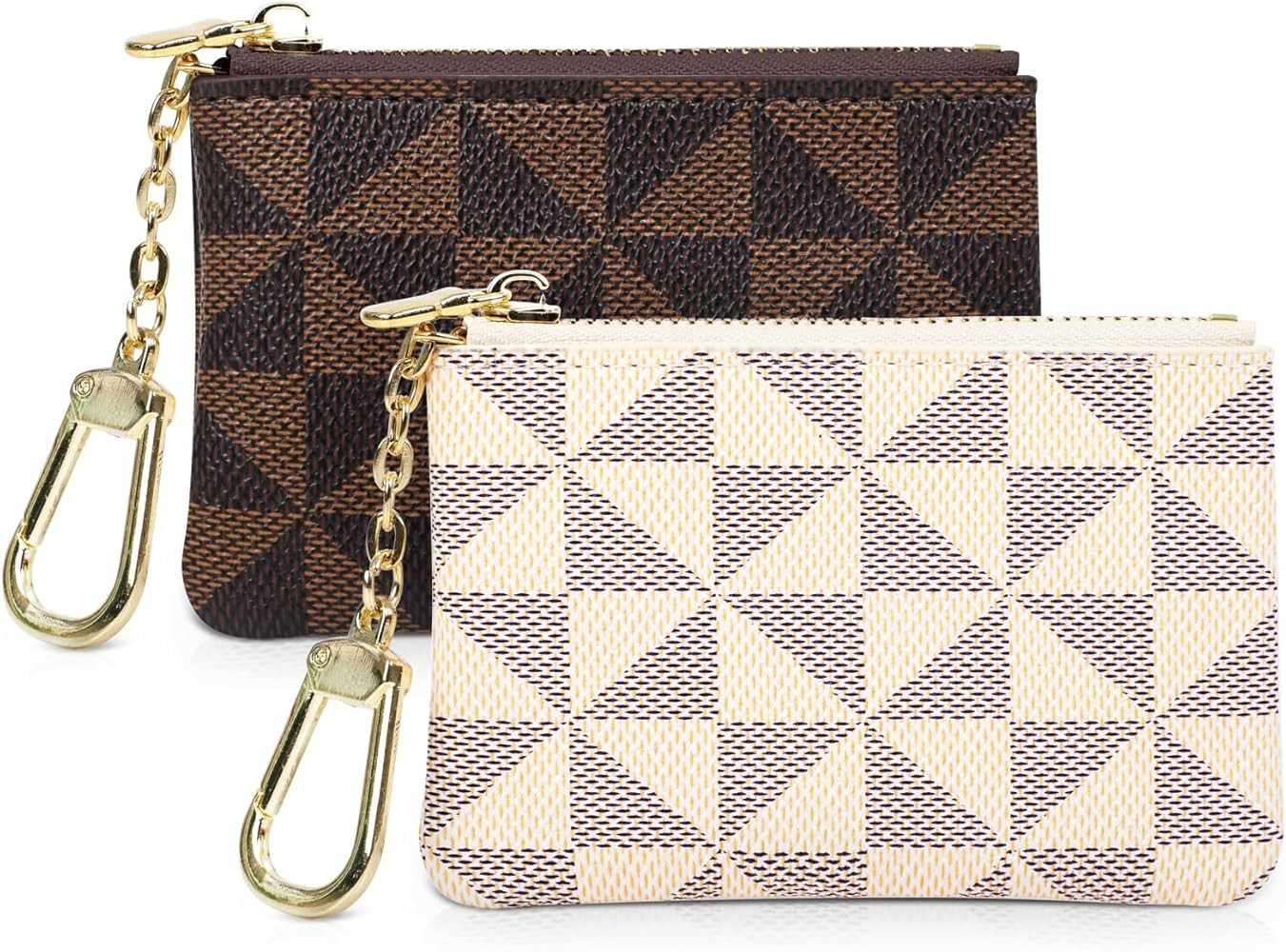 2PCS Coin Purse Mini Zip Key Chain Pouch Change Wallet Coin Pocket for Women Credit Card ID Key H... | Amazon (US)