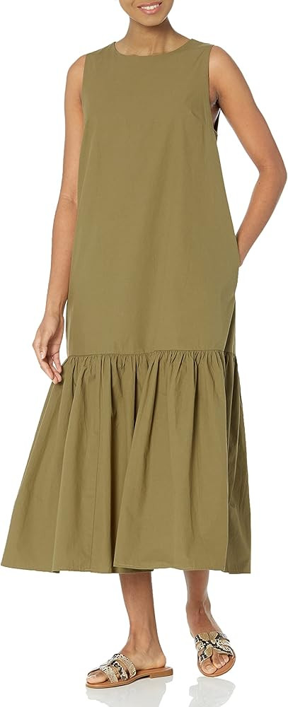 Women's Ilana Loose Sleeveless Wide-Hem Poplin Maxi Dress | Amazon (US)