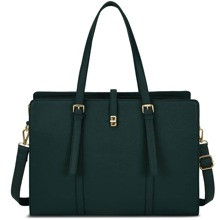 Laptop Bag For Women 15.6 Inch Leather Laptop Tote Bag Waterproof Womens Work Shoulder Bag Professional Computer Briefcase Business Office Bag Large C | SHEIN