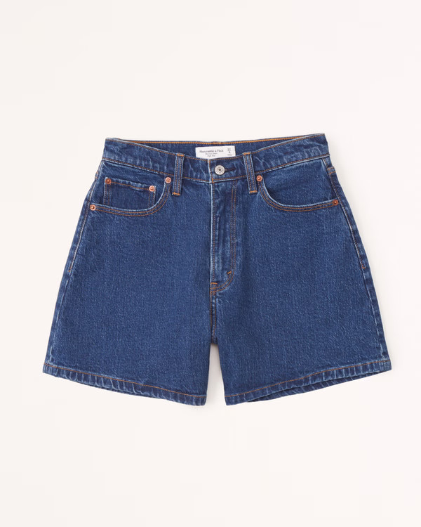 Women's Curve Love High Rise Dad Shorts | Women's New Arrivals | Abercrombie.com | Abercrombie & Fitch (US)