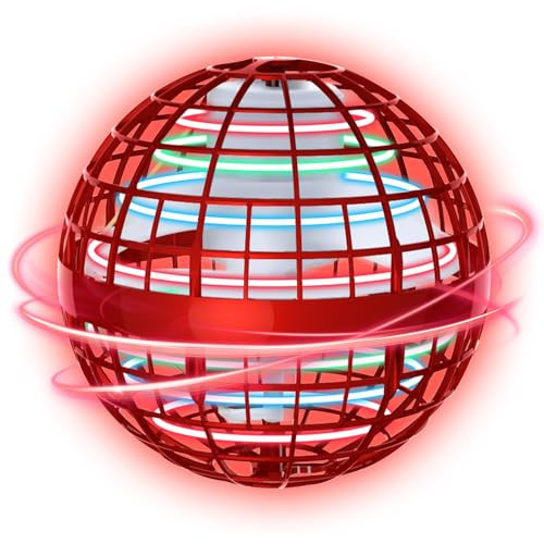 2024 Flying Orb Ball Toy - Galaxy Ball Flying Space Orb - Magic Cool Boomerang Ball Hover Ball with RGB Light - Floating Ball Soaring Mini Drone Gift for Boys Girls Kids Adults - (Red) | Amazon (US)