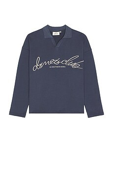 DRMERS CLUB Scribbles Polo in Navy from Revolve.com | Revolve Clothing (Global)