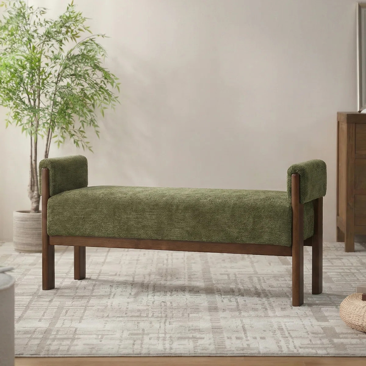 Ebern Designs Modern Upholstered Bench Bed End Ottoman & Reviews | Wayfair | Wayfair North America