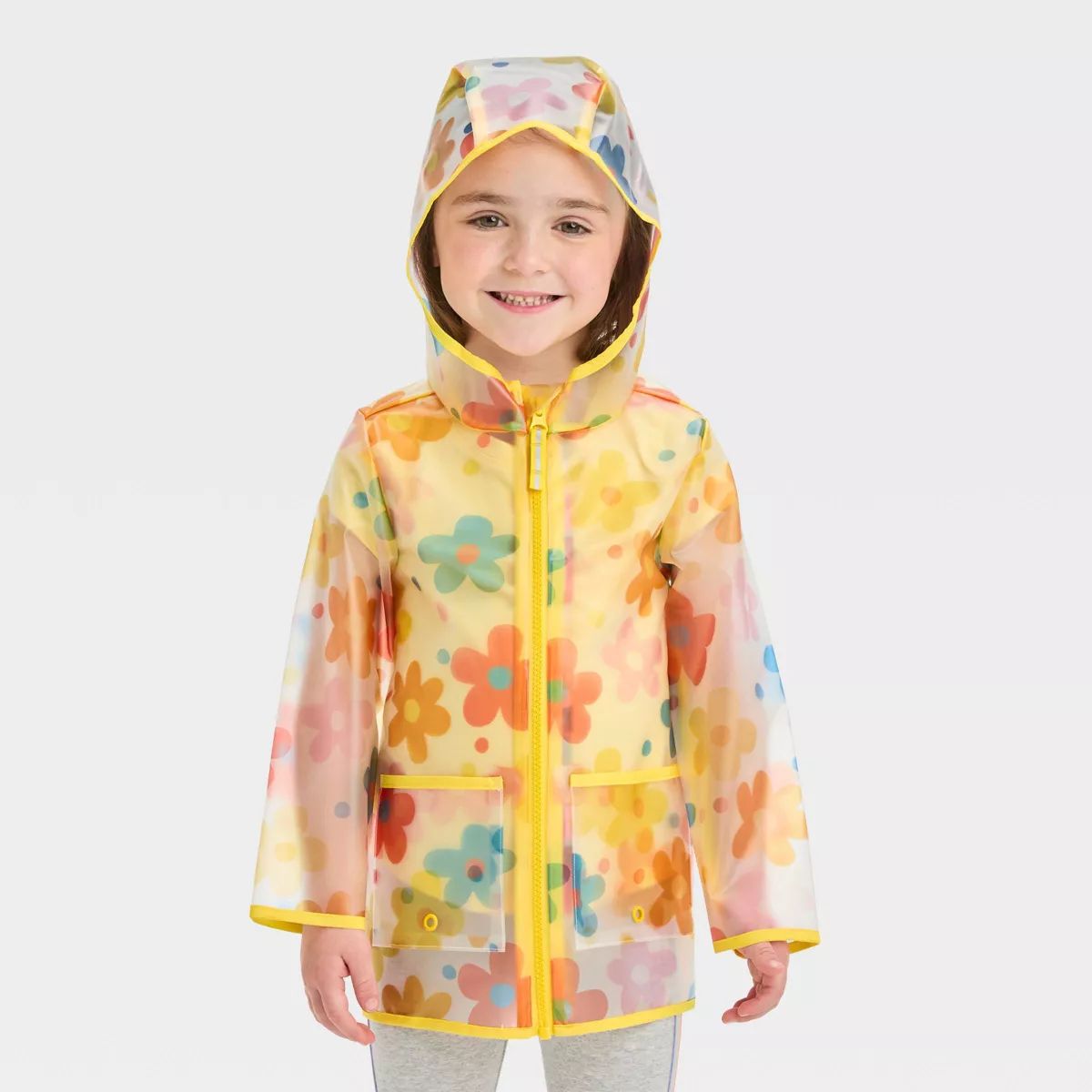 Toddler Girls' Printed Clear Rain Jacket - Cat & Jack™ | Target