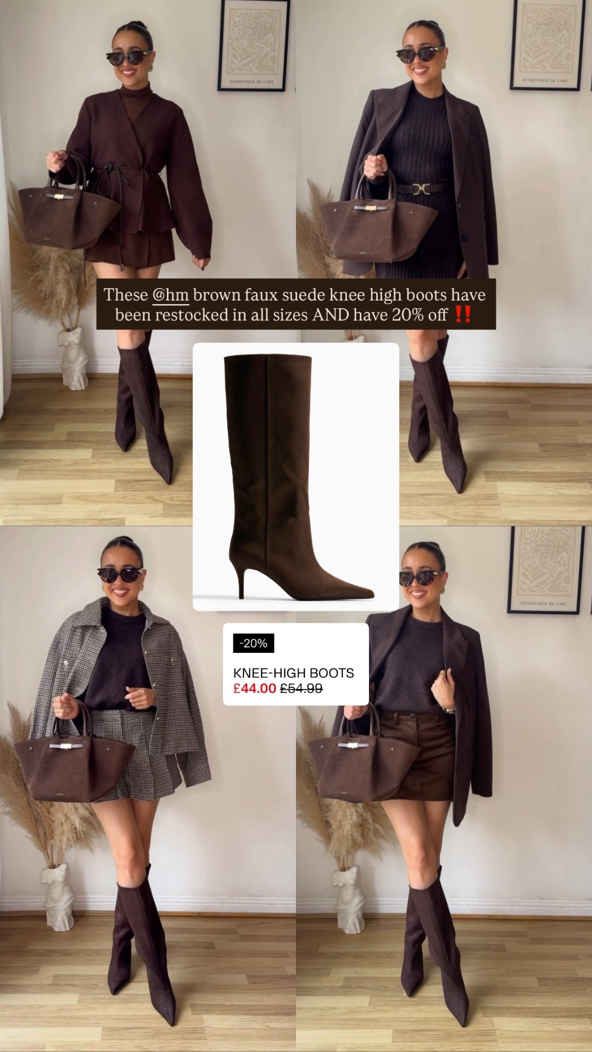 Restock of these chocolate faux suede knee high boots & they have 20% off!! 🤎

#LTKautumn #LTKCyberWeek #LTKsale