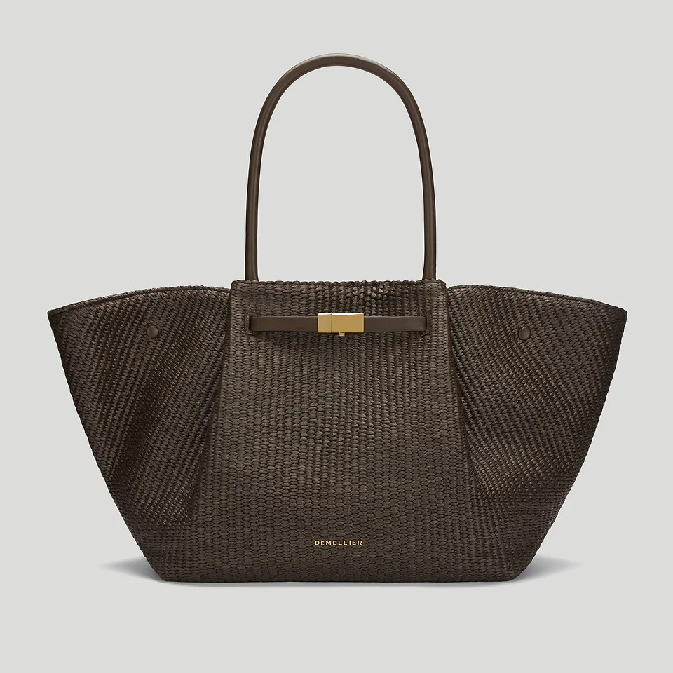 The New York | Espresso Raffia & Espresso Smooth | DeMellier | DeMellier