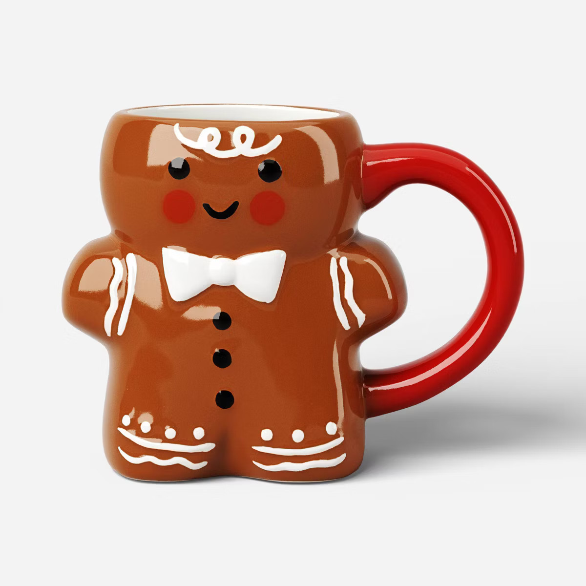 14.5 fl oz Christmas Figural Gingerbread Man Mug - Wondershop™ | Target