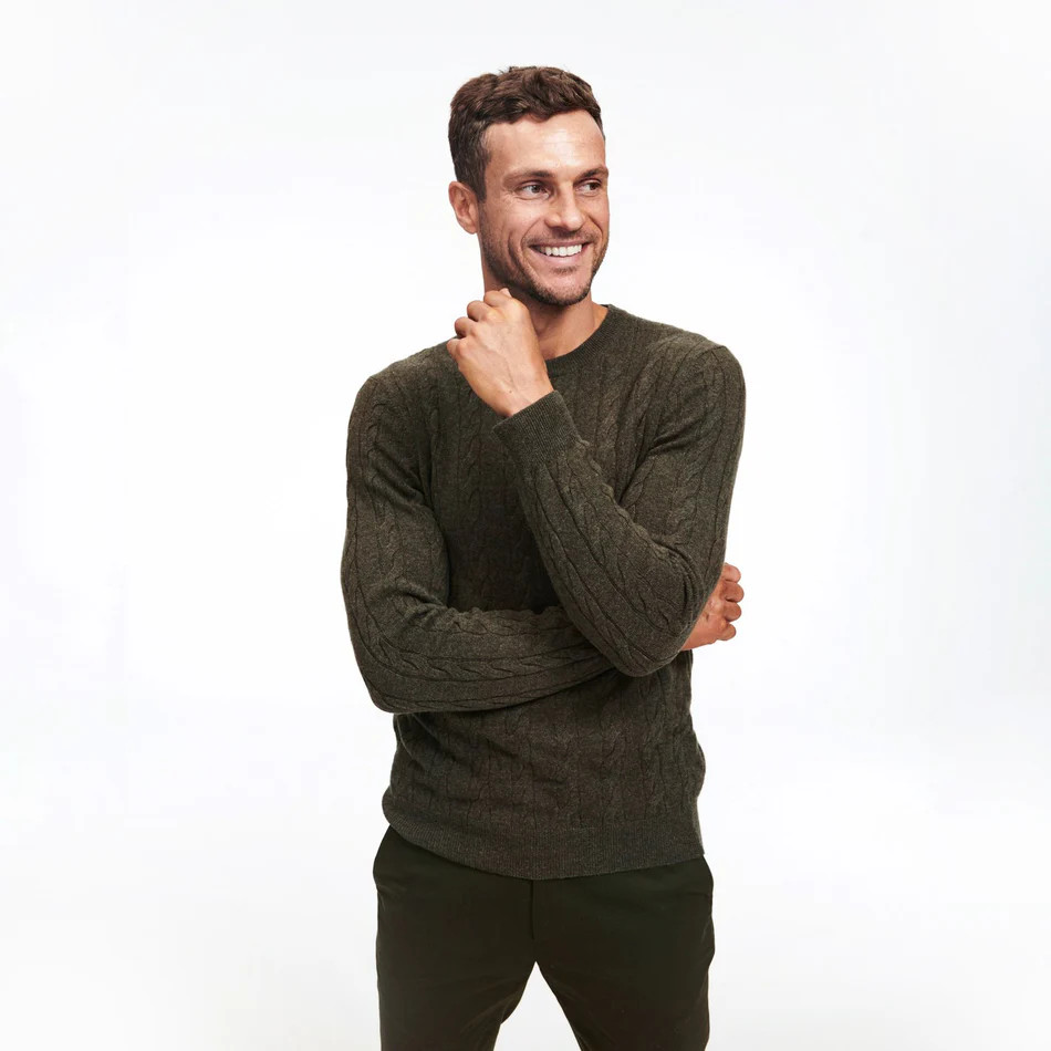 Cable Knit Crewneck Sweater | Naadam