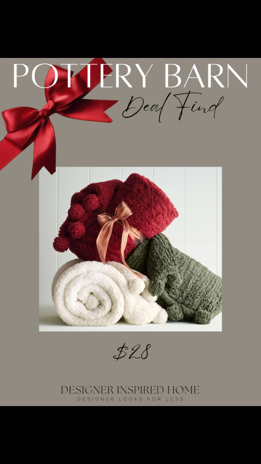 Pottery Barn throw blanket deal! 

#LTKHome #LTKHoliday #LTKGiftGuide