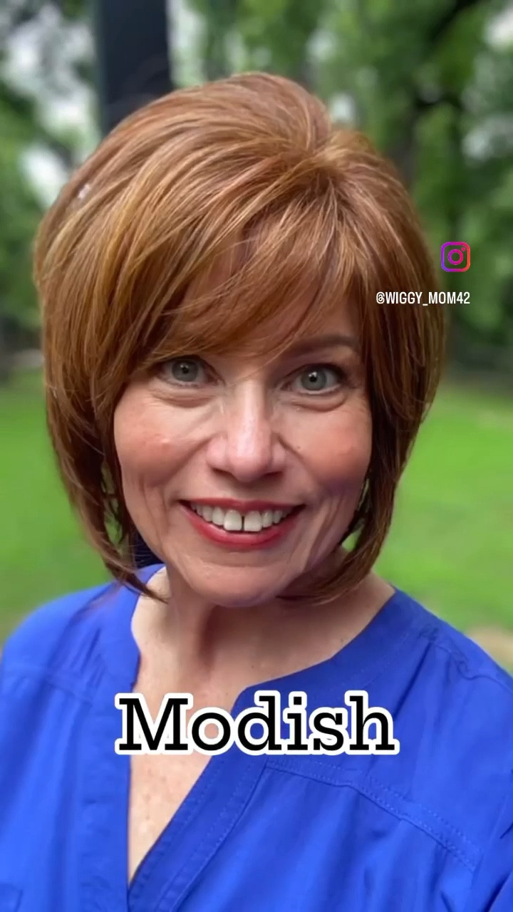 This is such a cute cut that will never go out of style. It’s a short bob that has curved ends and looks so good at every angle. The side bang and layering frame the face so well, making it super flattering. And, it’s designed with Tru2Life® Heat-Friendly Fibers, so you can also change the style, if you want! 🙌🏻🧑🏼‍🦰🧡

This is one of my new gorgeous BUDGET-FRIENDLY wigs from @thewigcompany’s Statements Collection called Modish in the color R3025S+ Glazed Cinnamon. I love how retro she looks and this color is a beautiful blend of reds - such a rich, dimensional color! 

Comment the word LINK if you’d like me to message you a direct link to shop. 🤗🥳😊❤️

Follow me!!
Instagram:  @wiggy_mom42
Facebook:  @wiggymom42
TikTok:  @wiggy.mom42
YouTube: @WiggyMom42

Shop my LTK:  @WiggyMom42 for my all my wigs and clothes! 

#twc #thewigcompany #hairmail #alopeciaawareness #alopeciaacceptance #baldisbeautiful #wigwearing #wiglife #wigsister #wigwearingcommunity #wigs #wigsforwomenshairloss #hairloss #hairlosscommunity #androgeneticalopecia #syntheticwigs #hairoftheday #helperhair #wigjourney #wighelp #wigvibes #wiglife #wearthehair #hairlosssupport #wigoftheday