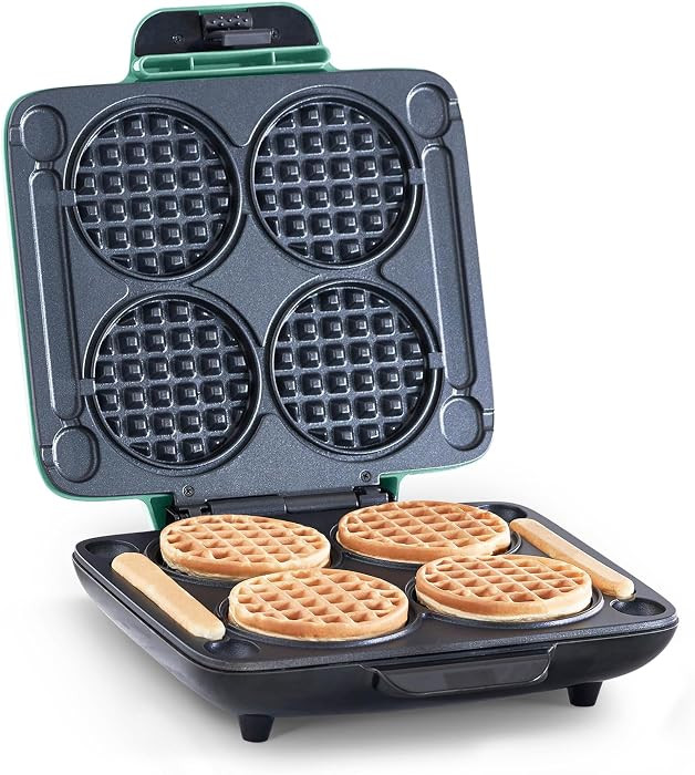Dash Multi Mini Waffle Maker, Makes 4 Waffles at Once, Aqua | Amazon (US)