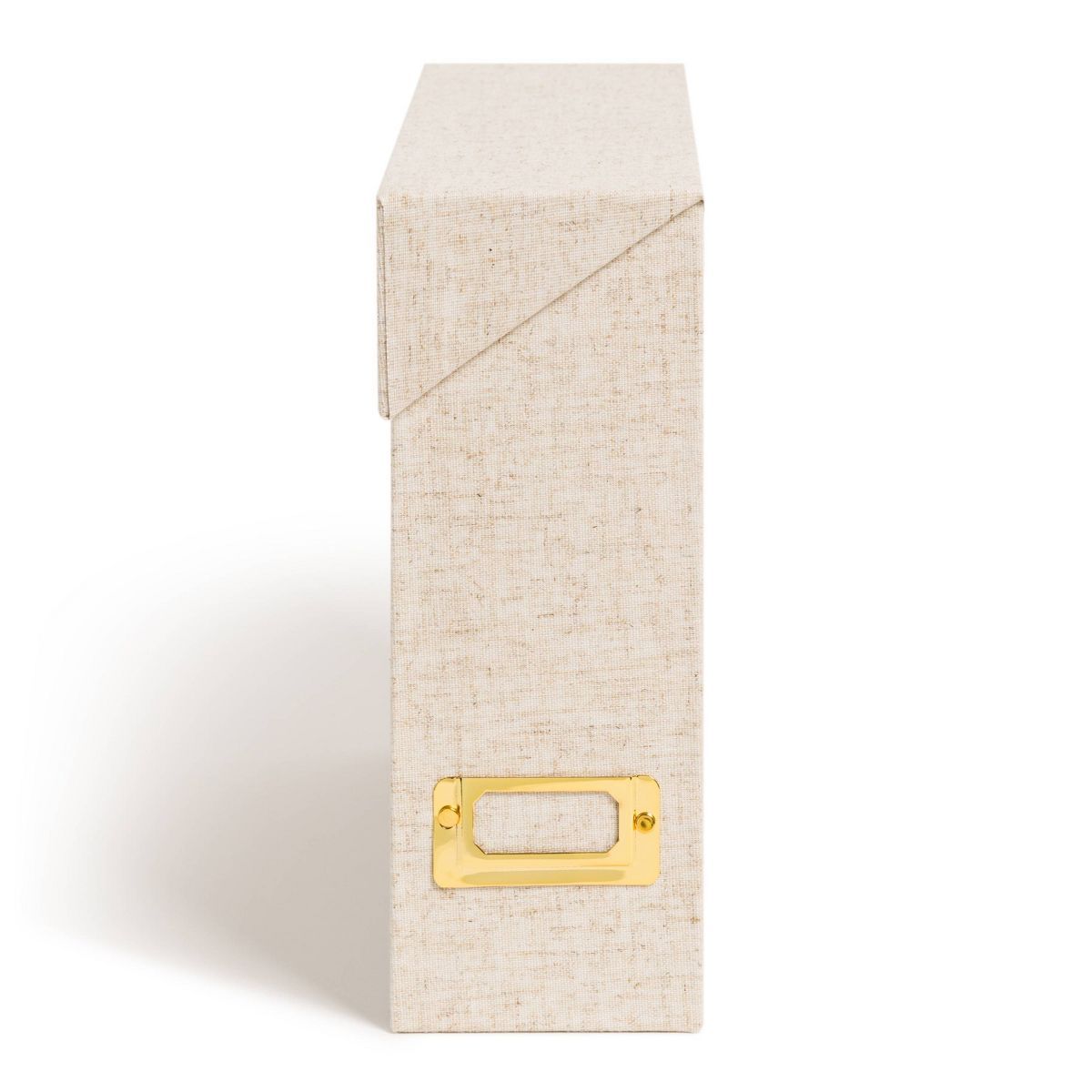 U Brands Flip Top File Box Linen Wrapped Beige | Target