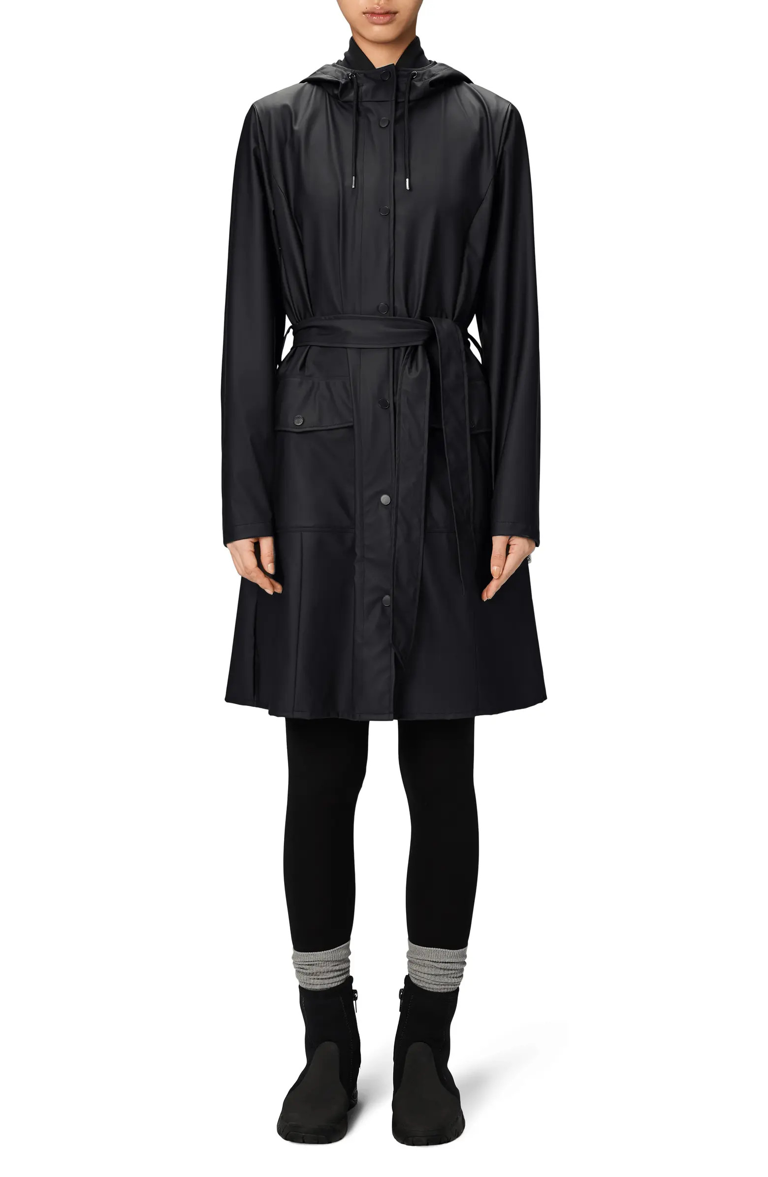 Curve Waterproof Belted Jacket | Nordstrom