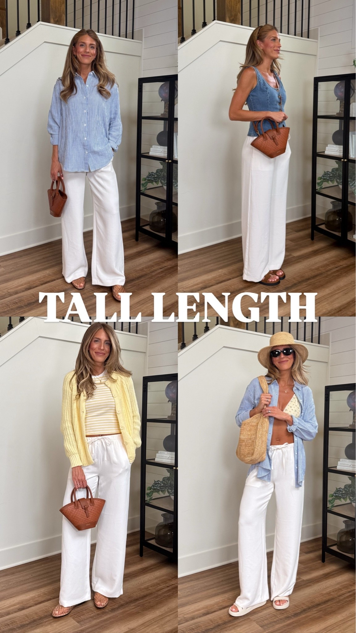 Pants sizing: I am wearing medium long in the pants however I owned the medium regular and wore them as a cropped pant before they came out with longs and still loved them worn that way. They are made of a material (Crepette) and it does not wrinkle. Or at least it takes a lot for it to wrinkle. They’re not see-through and think they’re super breathable for the summer. 
Wearing my true size in all items. 
Small in denim vest
Small tall in dress/skirt
Medium/medium tall in shorts/white drawstring pants and buttons up for a looser fit (run tts)
Medium in swimsuit 
Medium in cardi

@Aritzia 

#LTKTravel #LTKgrwm #LTKTall