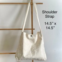 Daisy Tote Bag With Canvas Lining & Inner Pockets | Floral Shoulder Cross Body Bridesmaid For Her Wo | Etsy (US)