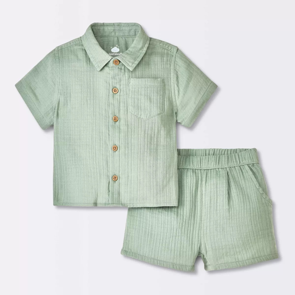 Baby Boys' Gauze Slub T-Shirt & Shorts Set - Cloud Island™ | Target