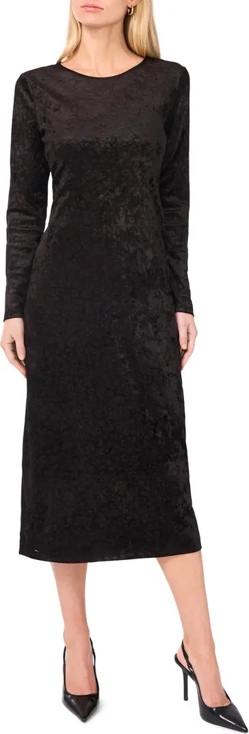 Vince Camuto Long Sleeve Velvet Dress | Nordstrom | Nordstrom