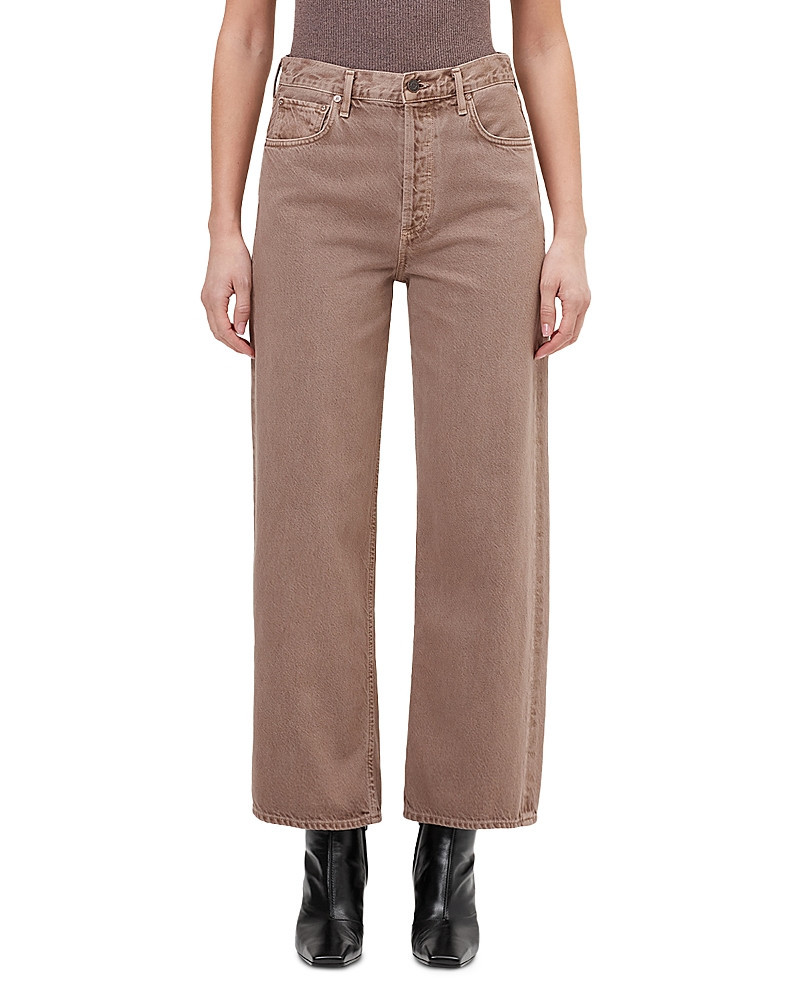 Agolde Ren High Rise Wide Leg Ankle Jeans in Ceramic | Bloomingdale's (US)
