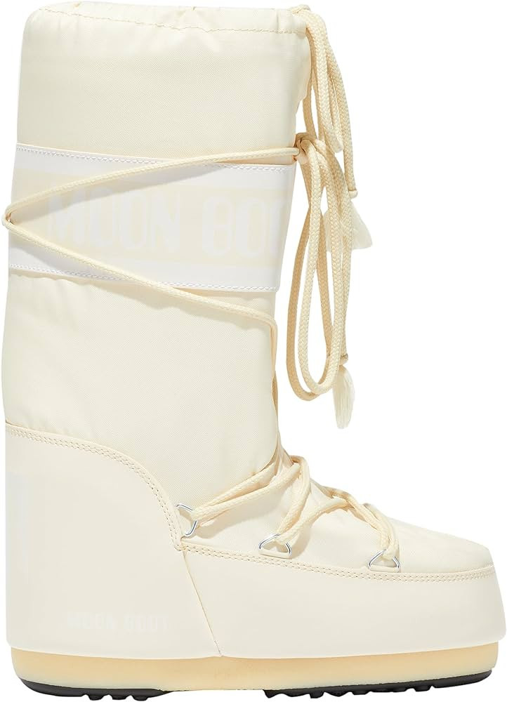 Amazon.com: Moon Boot, Icon Nylon Unisex Boots, 45/47, Cream : Luxury Stores | Amazon (US)
