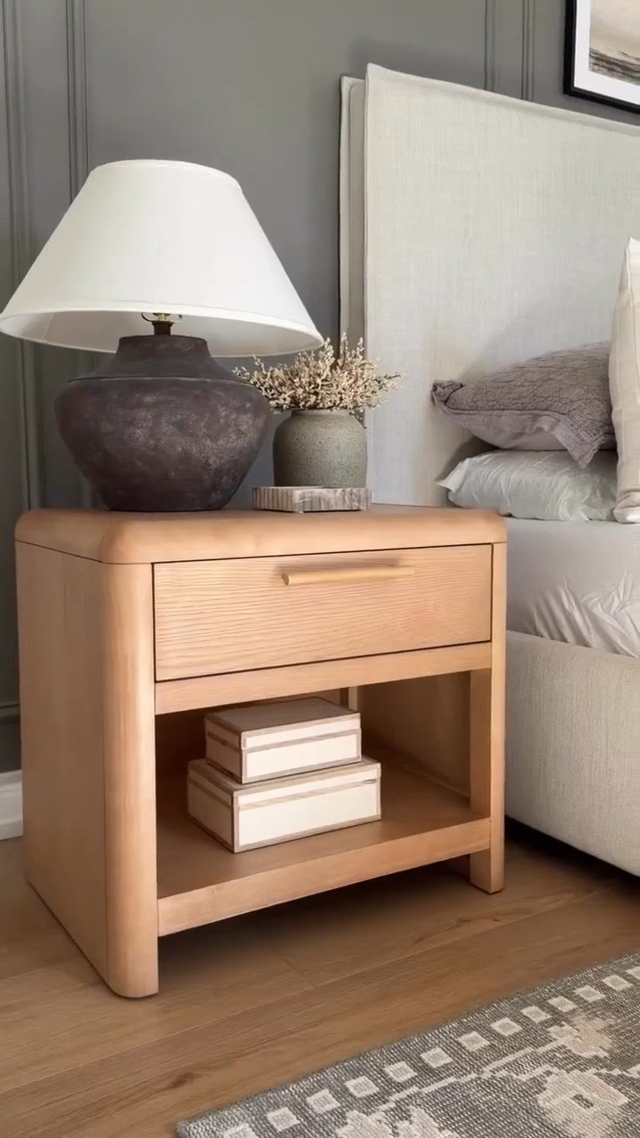 These gorgeous nightstands are now 47% off!! These are a beautiful kiln-dried wood with a gorgeous natural wood grain color, and they come assembled. 

#LTKHome #LTKSaleAlert