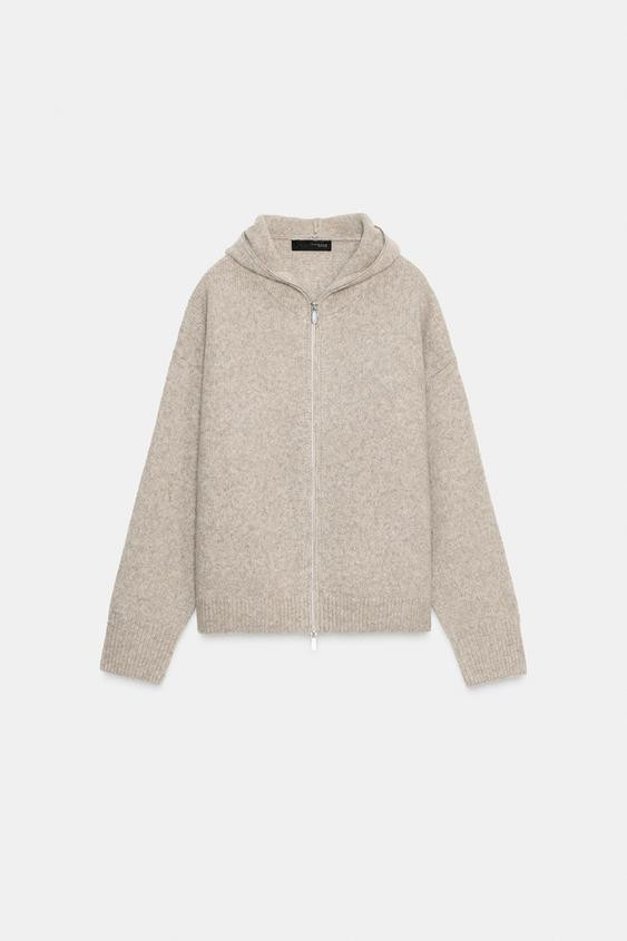 HOODED WOOL JACKET | Zara US