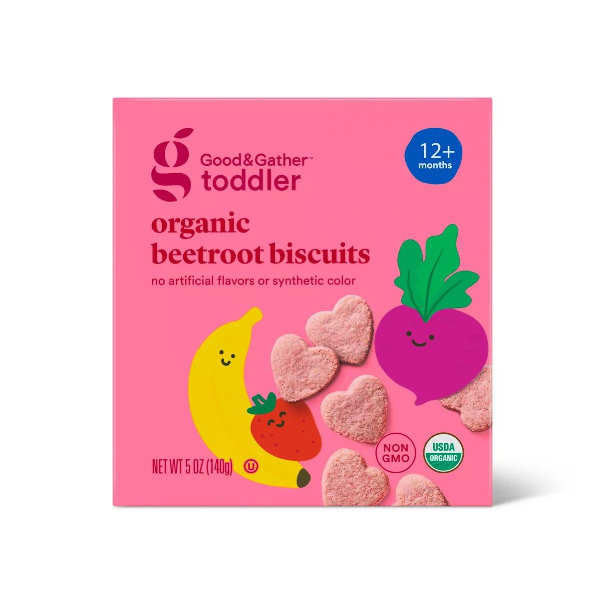 Organic Beetroot Biscuit Toddler Snacks - 5oz/14pk - Good & Gather™ | Target