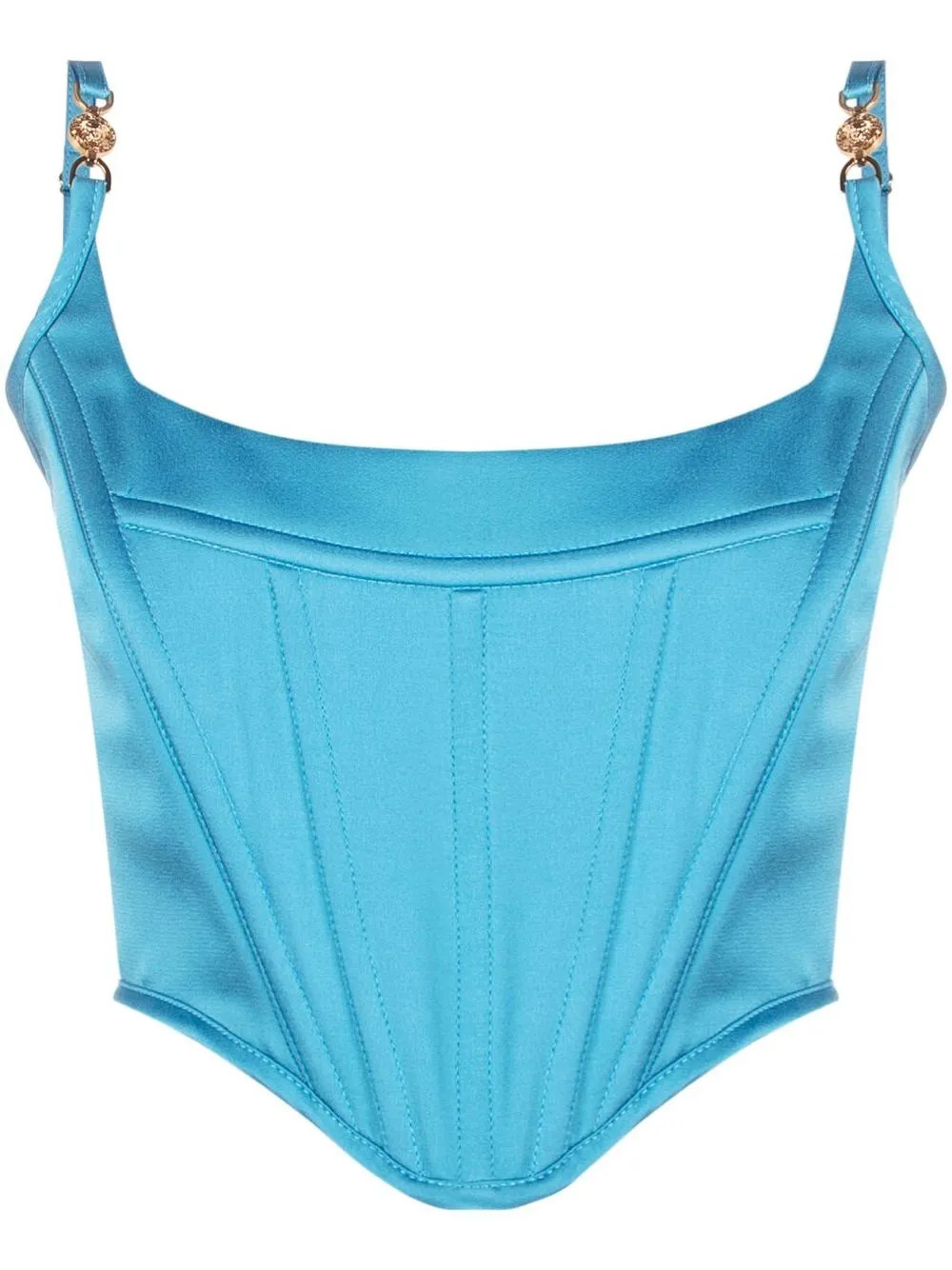 Medusa '95 satin corset top | Farfetch Global