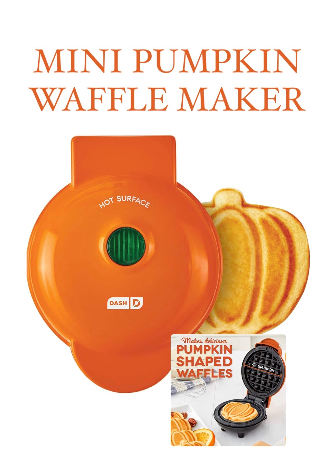 Mini pumpkin waffle maker. Easily, my favorite purchase this fall! 

#LTKHalloween #LTKhome #LTKSeasonal