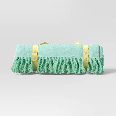 2 Person Beach Blanket Aqua Green - Sun Squad™ | Target