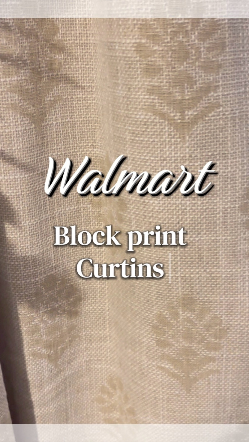 Happy Monday ❤️ my favorite BHG block print curtins @Walmart  Slowly refreshing our home and these did not disappoint. Blackout, thick, affordable and hey everything is better in block print❤️ Two options blackout and light filtering, two colors to choose from, and four lengths to choose from as well. Links are in my bio 🙌🏼 #homeinspo #bedroom #homedecor #walmart #cozyhome home