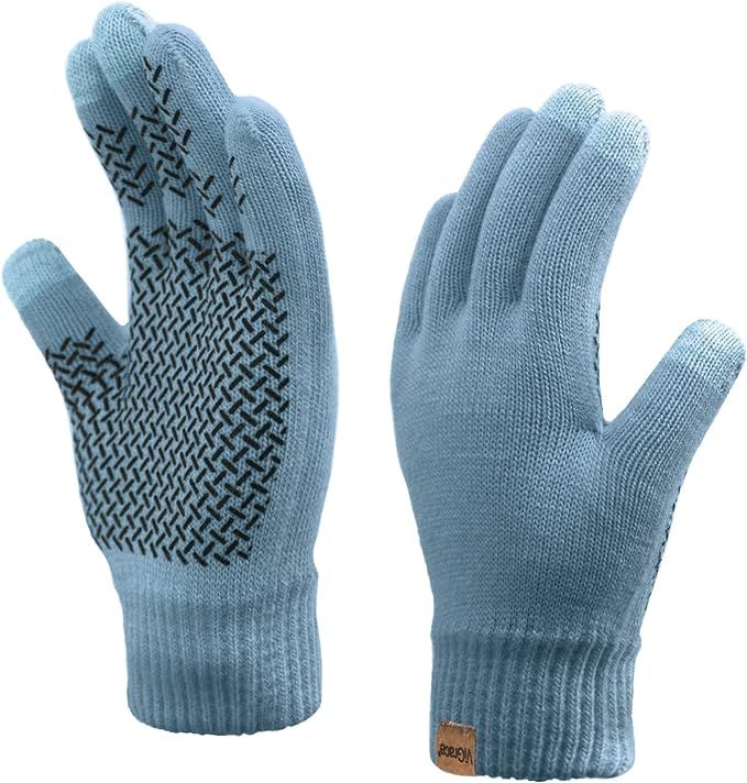 Winter Touchscreen Gloves for Men Women Anti-Slip Touch Screen Warm Lined Knit | Amazon (US)